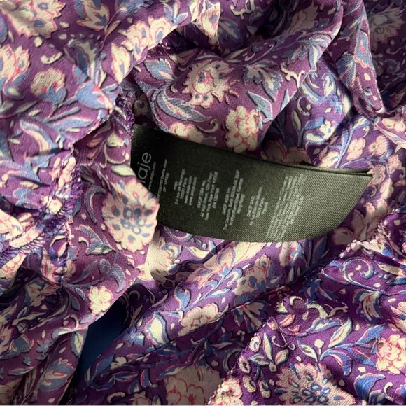 Maje Loleta Floral Ruffle Blouse - Picture 5 of 5